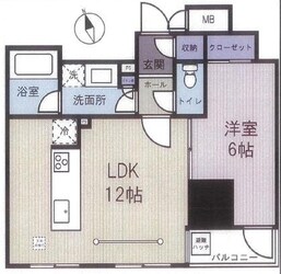 ロワールノイ浅草の物件間取画像